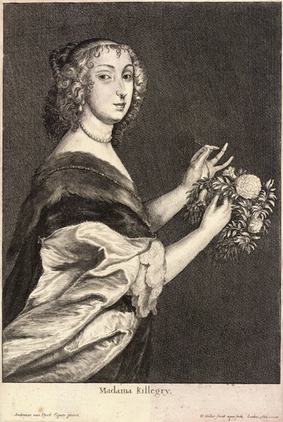 Mrs Killigrew. Zustand 2 von Wenceslaus Hollar